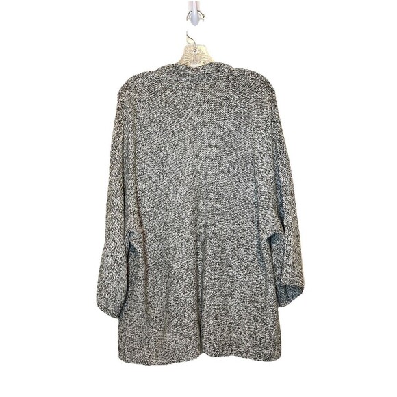 J. Jill Pure Jill‎ Two Toned Green Marled Cardigan Sweater Tie Front Women L - Picture 2 of 10